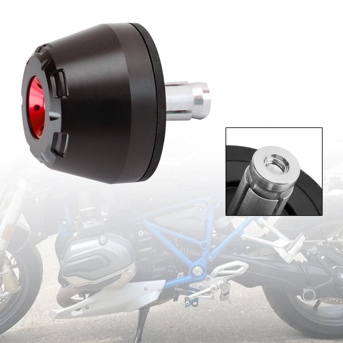 Rear Axle Fork Sliders for BMW R1200 R1300 (2024+) T9 Red