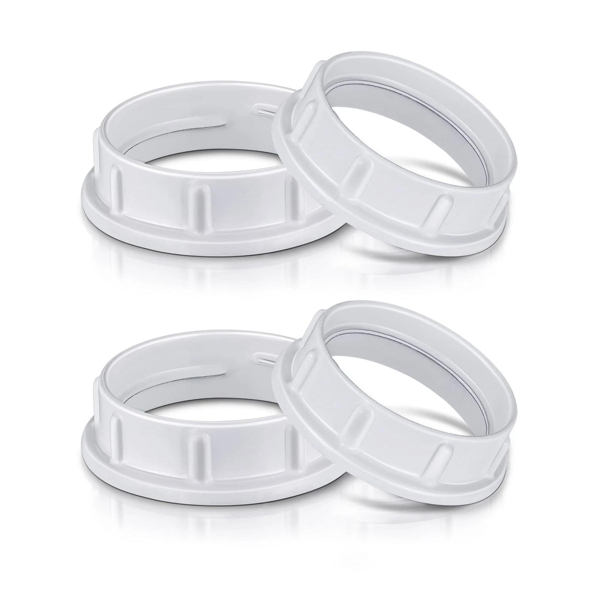 1-1/2" White Aluminum Light Thread for