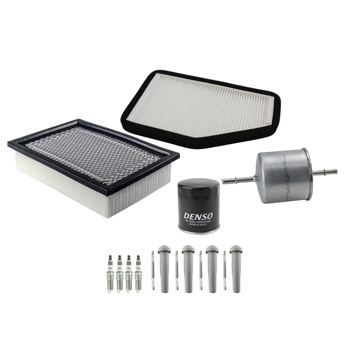 Tune Up Kit with 4 NGK Spark Plugs & Boots for Ford Escape/Mariner/Tribute (2001–2012)