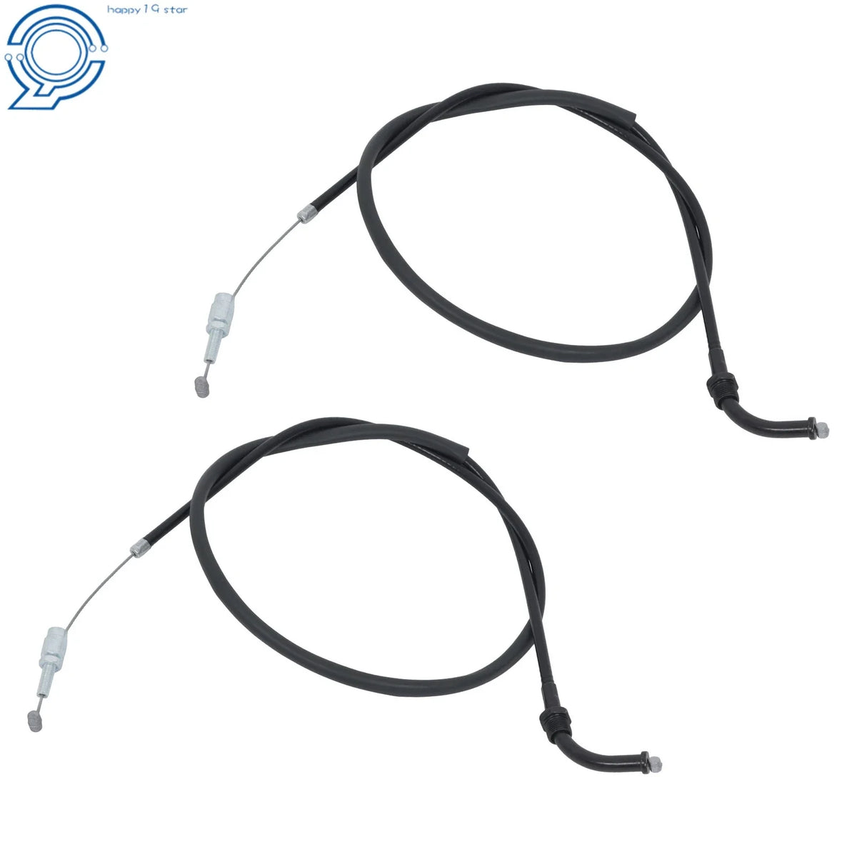 2 Throttle Cables for Honda CB1000C CB1000R CB650 CB650C CB750 CB750A (1983–1986)