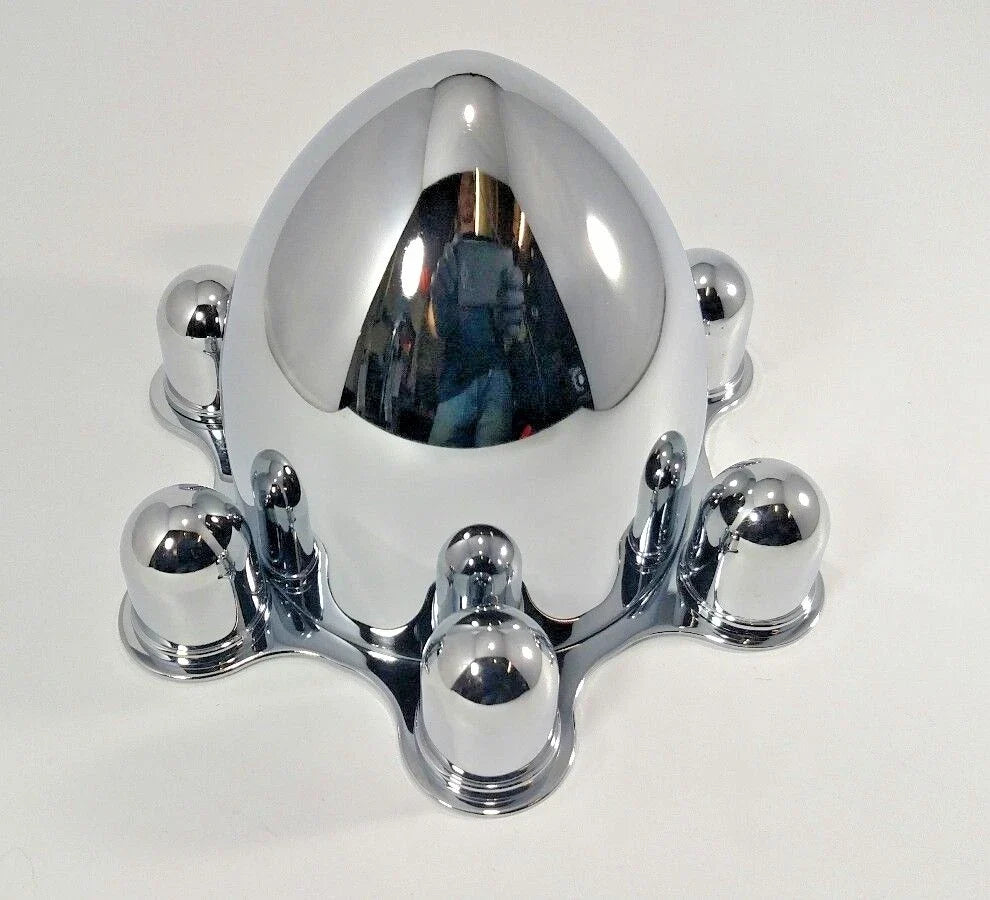 Wheel Hub Caps Set Chrome 6 Lug 5-1/2 Pattern for Chevy Bolt (2008–2014)