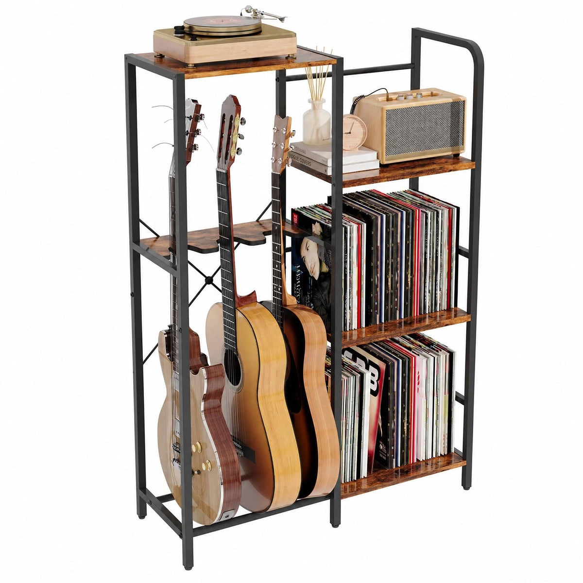 Guitar Rack Stand for Amplifiers and Records (84" H, 3 Tier)