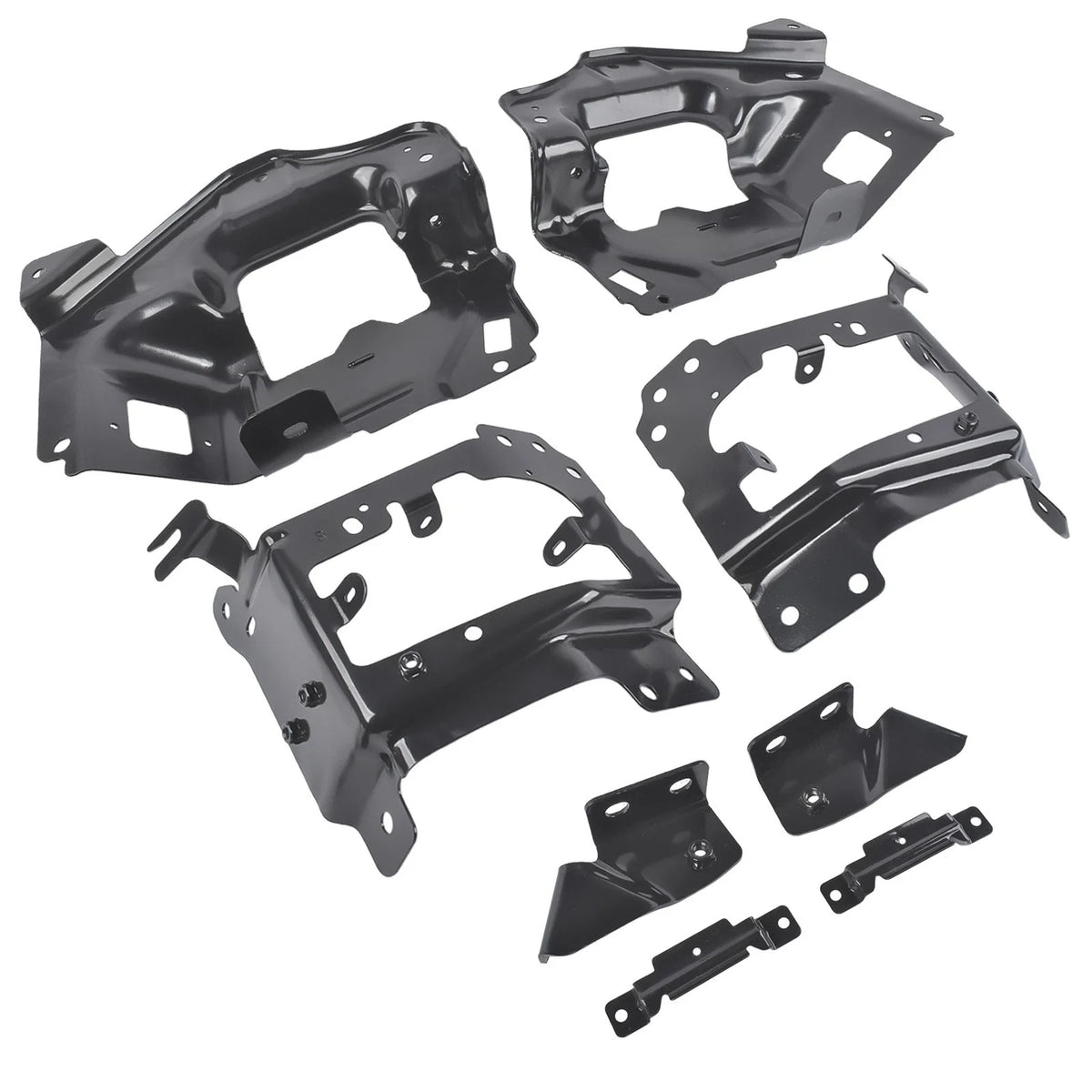 Set of 8 Front Bumper Support Brackets for Chevy Silverado 1500 (2014–2015)