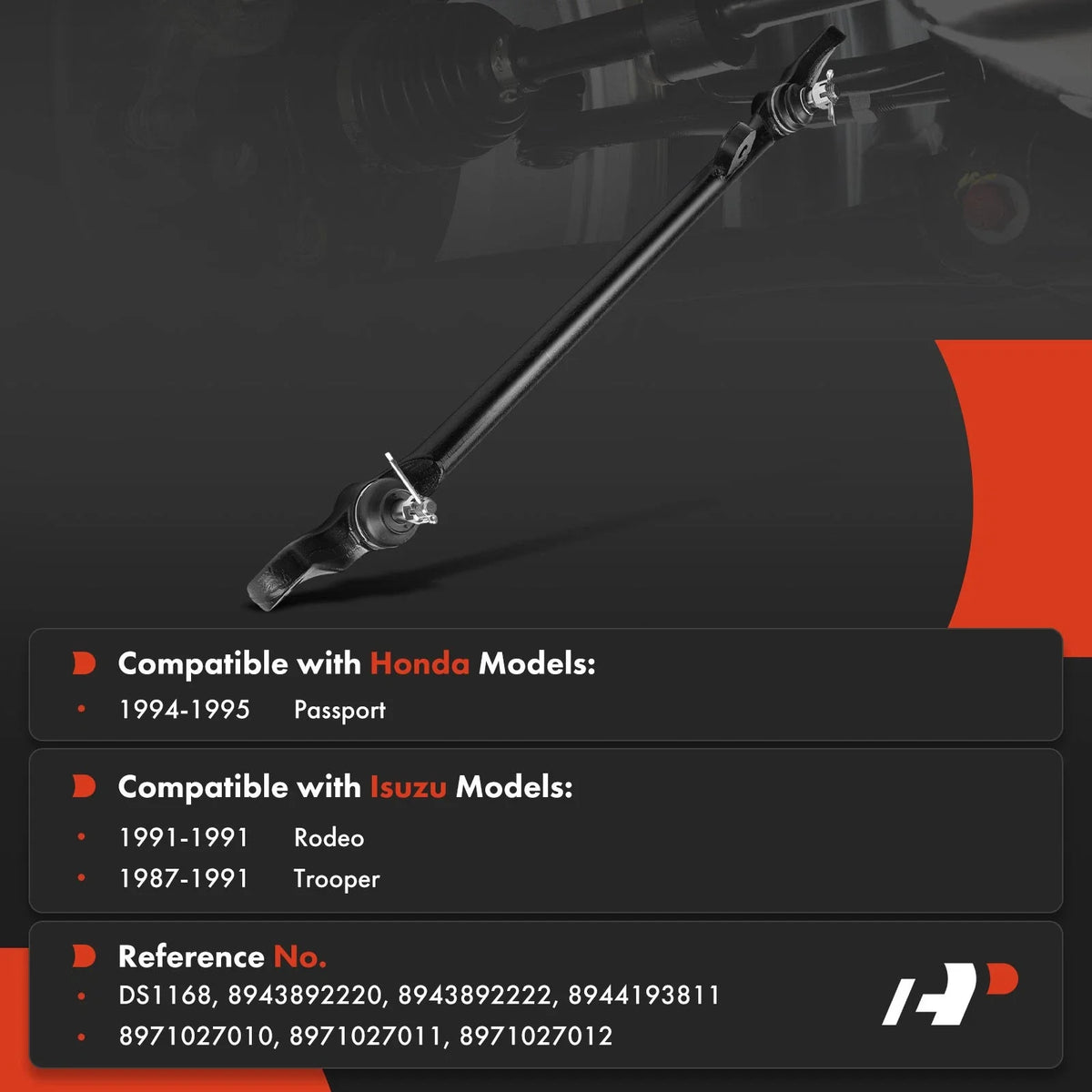 Center Link for Honda Passport (1994–1995) Isuzu Trooper (1987–1991)