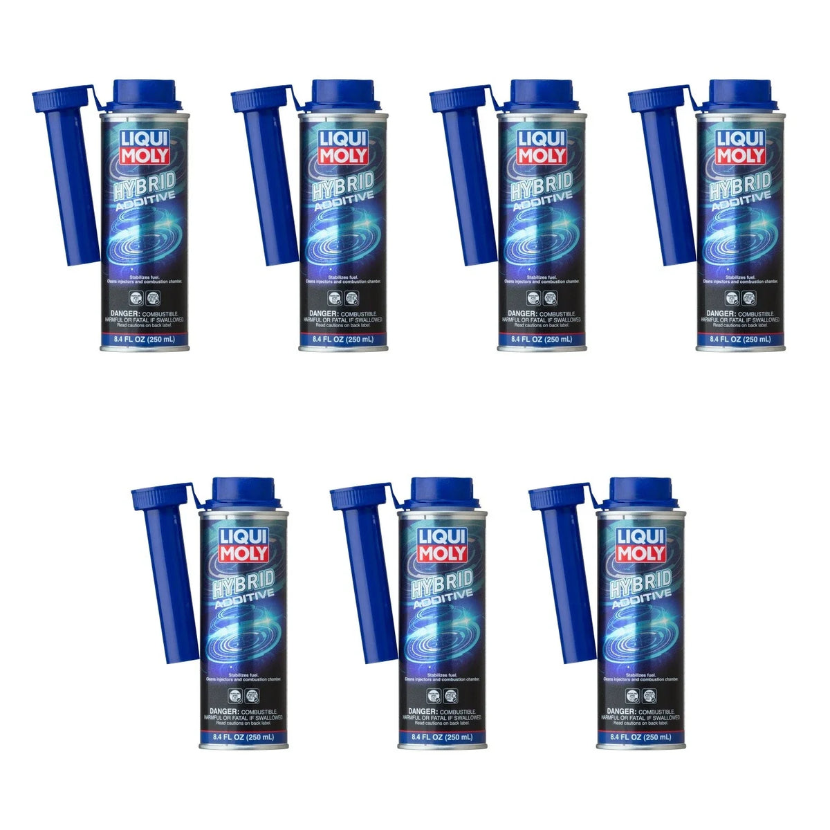 Set of 7 Liqui Moly 250ml Hybrid Fuel Additive