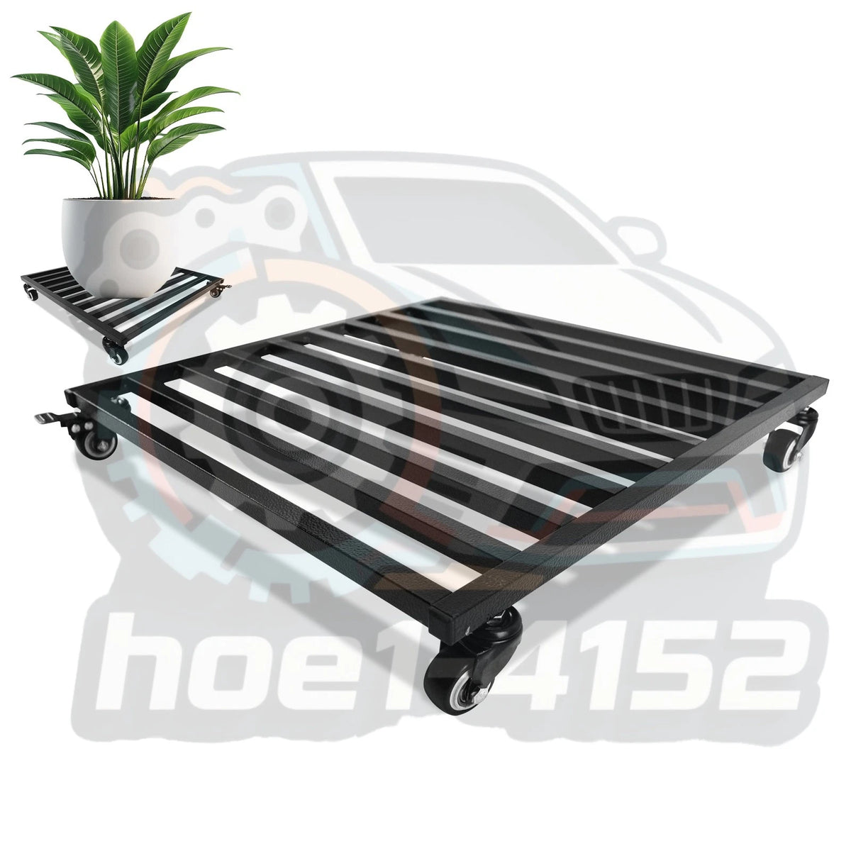 Rolling Plant Dolly Stand with 4 Wheels 18" Heavy Duty Caddy
