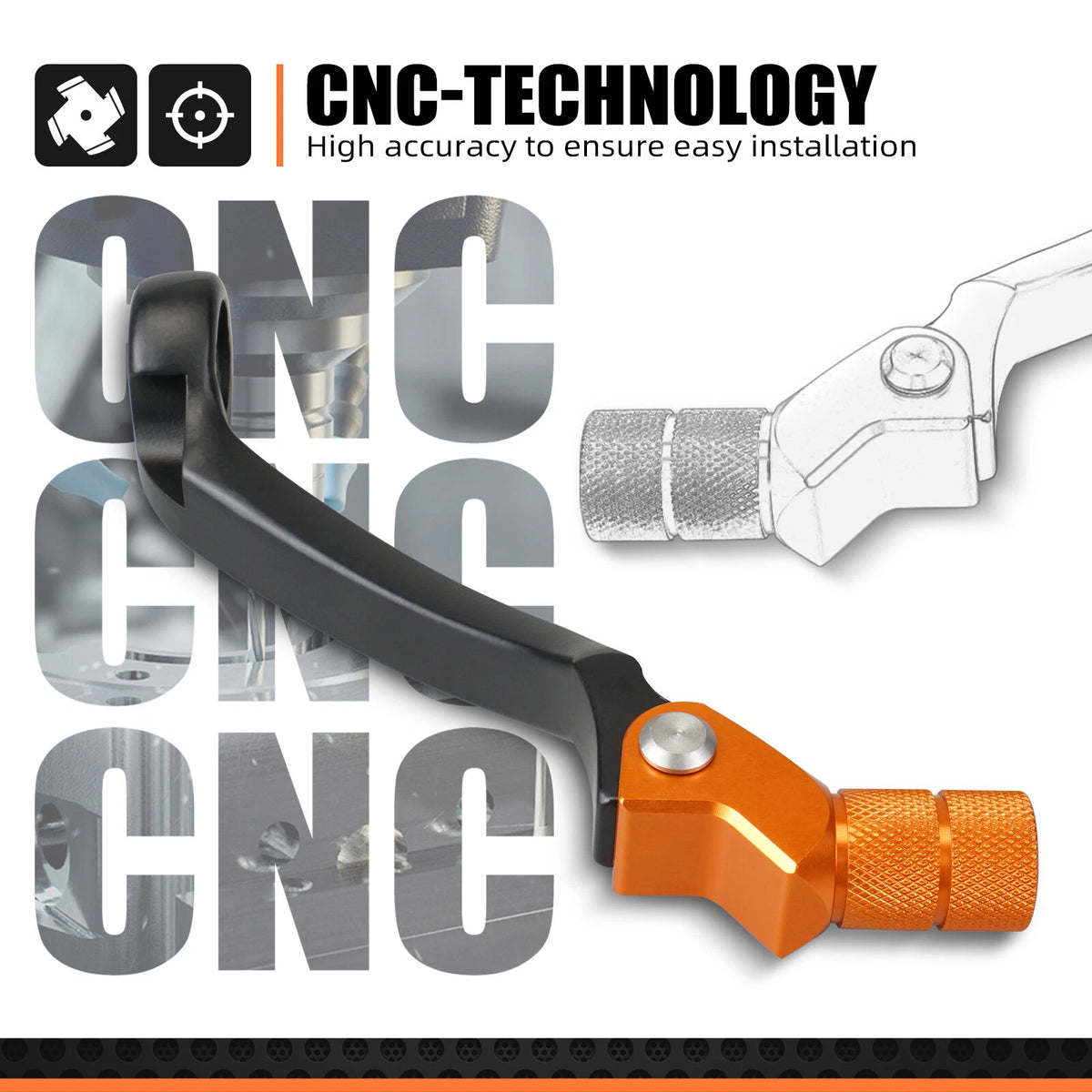 Forged Gear Shift Lever for KTM 690 Enduro R (2014–2025)