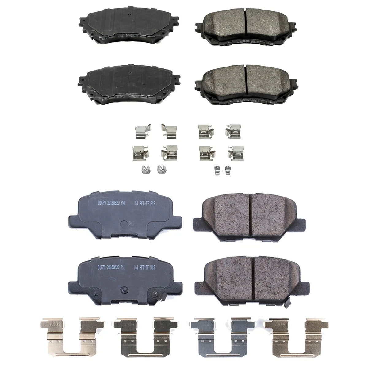 PowerStop Z17 Low-Dust Ceramic Disc Brake Pads Kit for Mazda 6 (2016–2021)