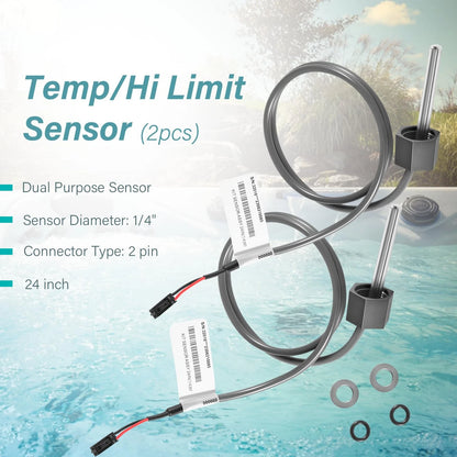 2Pack 24" Temp/Hi Limit Sensor for Balboa Spa Heater M7 System