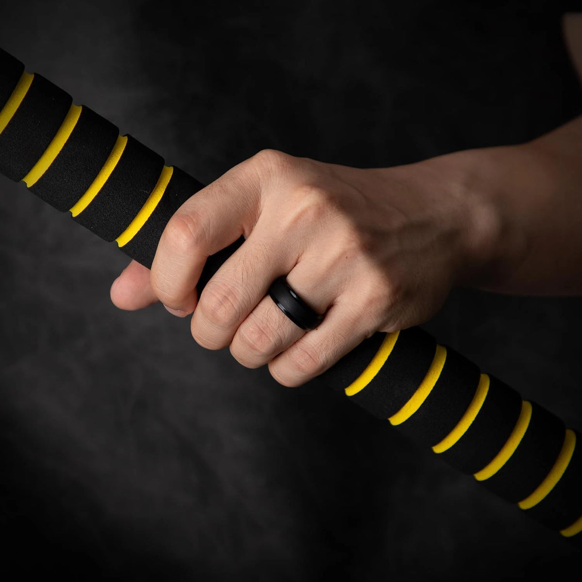 Set of 4 Silicone Wedding Rings for Men (11.5-12) - Black