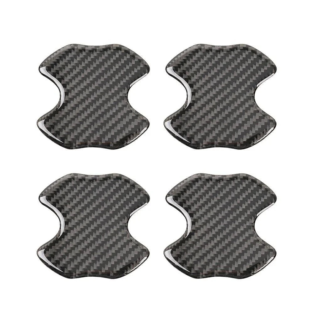 Set of 4 Carbon Fiber Door Handle Protector Film for Cars