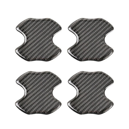 Set of 4 Carbon Fiber Door Handle Protector Film for Cars