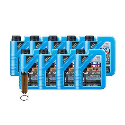 Oil Change Kit for Mercedes M256 (9L Liqui Moly Longtime High Tech 5W-30)