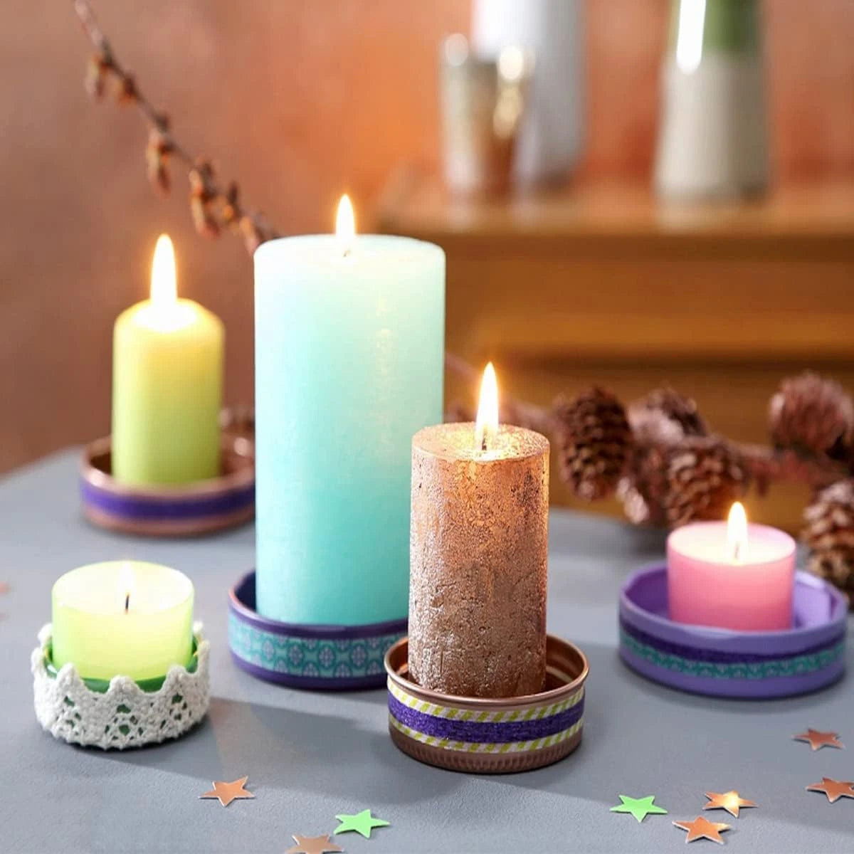 Set of 3 Silicone Molds for Candle Making (4In, 3.5In, 2.5In, 2In)