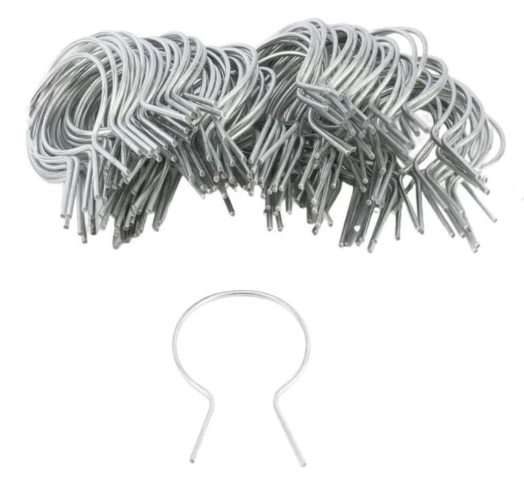 100 Pack of Rust-Resistant Galvanized Fence Ties - 9 Gauge