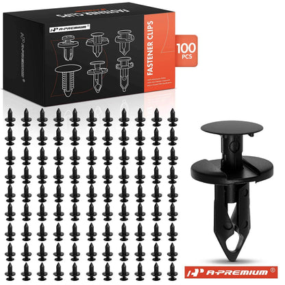 Set of 100 Nylon Fender Retainer Clips for Chevy Ford (21030249, N807389S, 6503598, 17216)