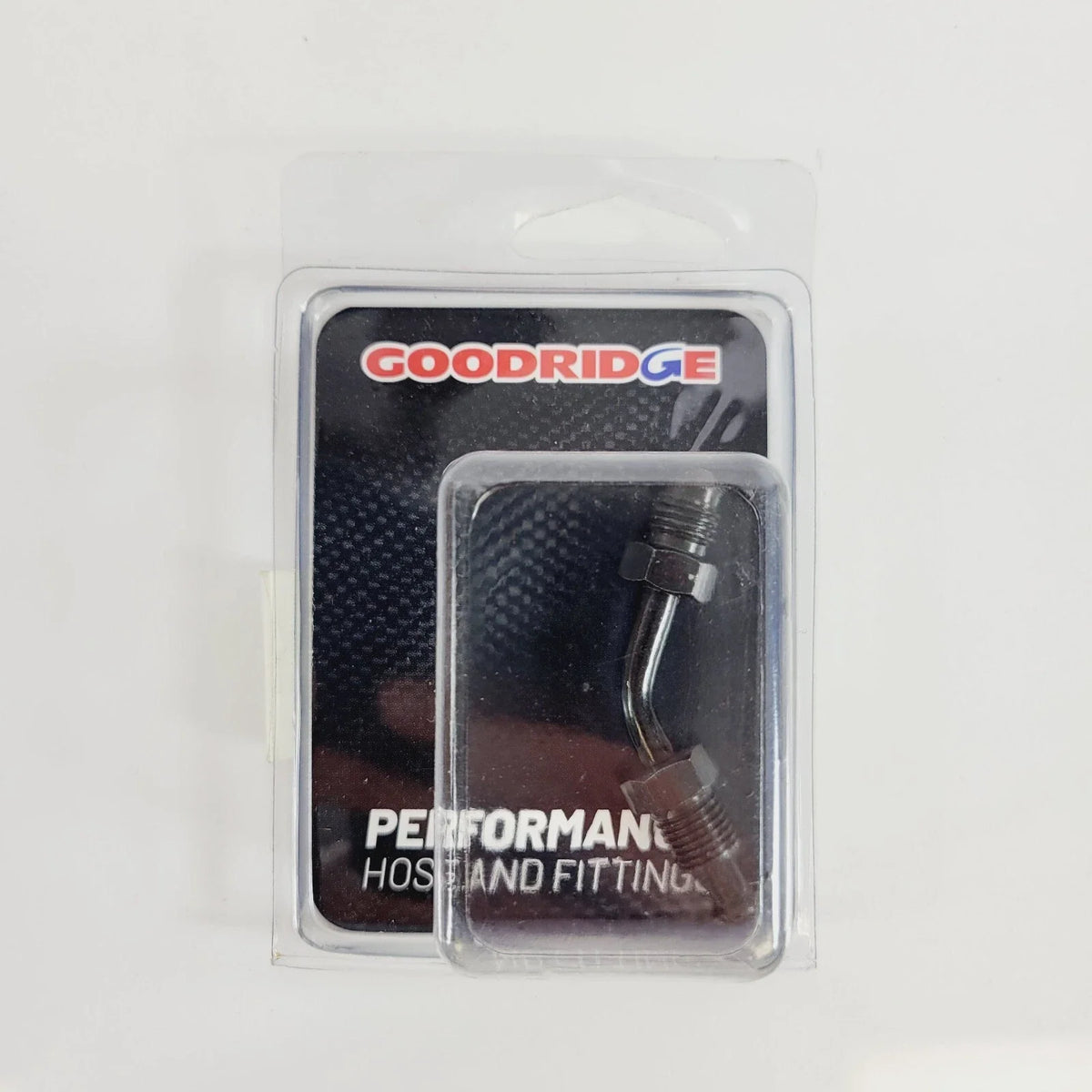 Goodridge 45 Degree Brake Line Fitting #3 3/8-24 Black 646-03BK