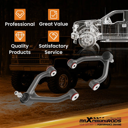 Upper Control Arms 2-4" Lift Kit for Chevy GMC K1500 Suburban Tahoe (1988–1998)