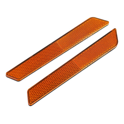 Saddlebag Latch Cover Reflectors Orange for Harley Road King Glide (2014–2023)