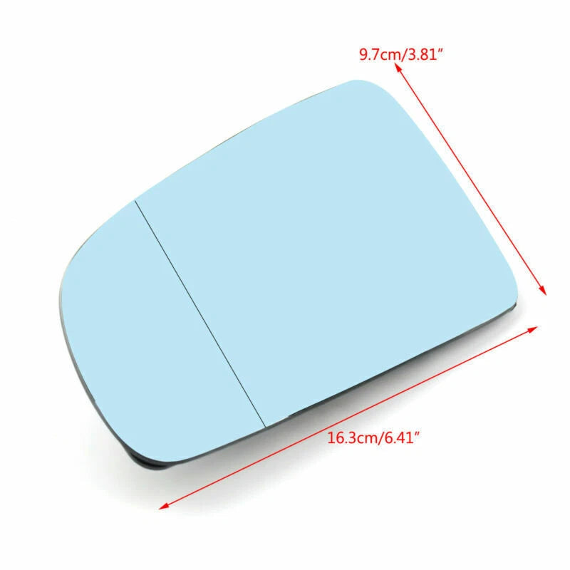 Left Driver Side Rearview Mirror Glass for Audi A4 B6 B7 A6 C6 (2005–2008) CMR-B023-Left