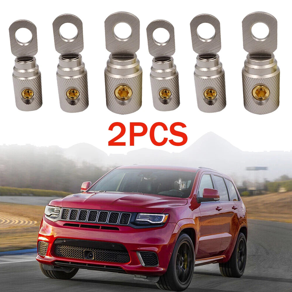 2Pcs Wire Coupler Terminal Butt Connector for Automotive (0-4-8 Gauge)