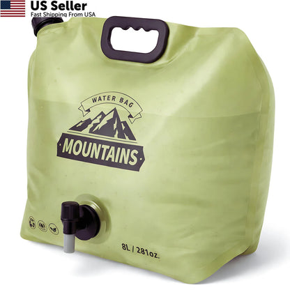 2X Collapsible 2 Gallon Camping Water Container