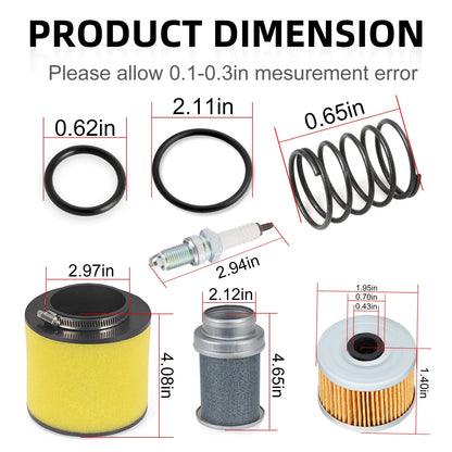 Air Filter Air Cleaner Body Oil Filter Spring for Honda FourTrax 300 (1988–2000)
