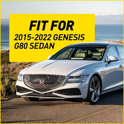 Pillar Posts Cover Trim for Genesis G80 Sedan (2015–2022) Glossy Black