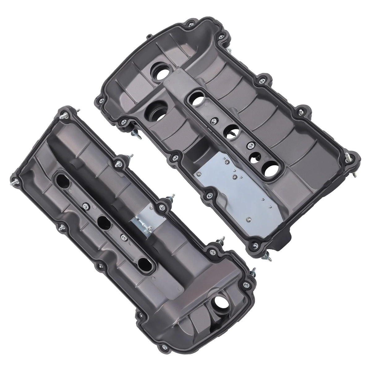 Set of 2 Engine Valve Covers w/ Gaskets for Jaguar S-Type 3.0L (2002–2008)