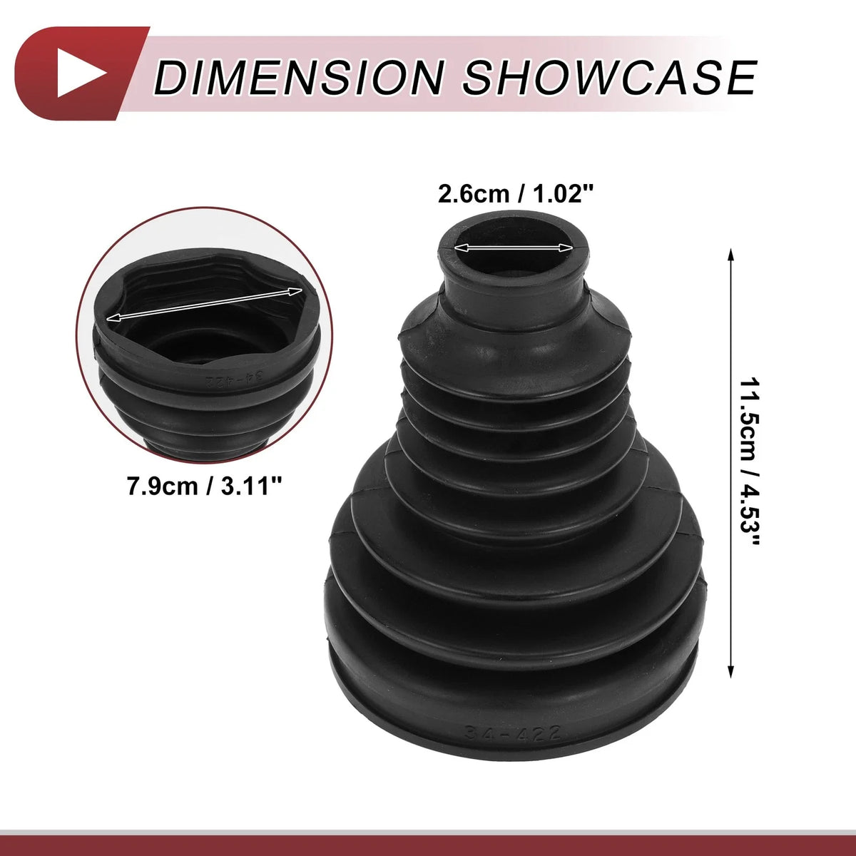 Inner CV Joint Boot Kit with Clamps for BMW i7 (2023–2024) - 31608657288