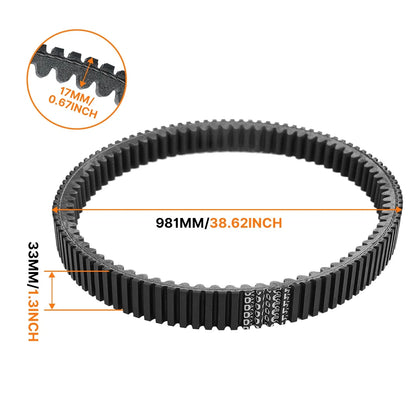 Drive Belt for Can Am Commander 800R 1000, Outlander 1000 MAX 1000R, Renegade
