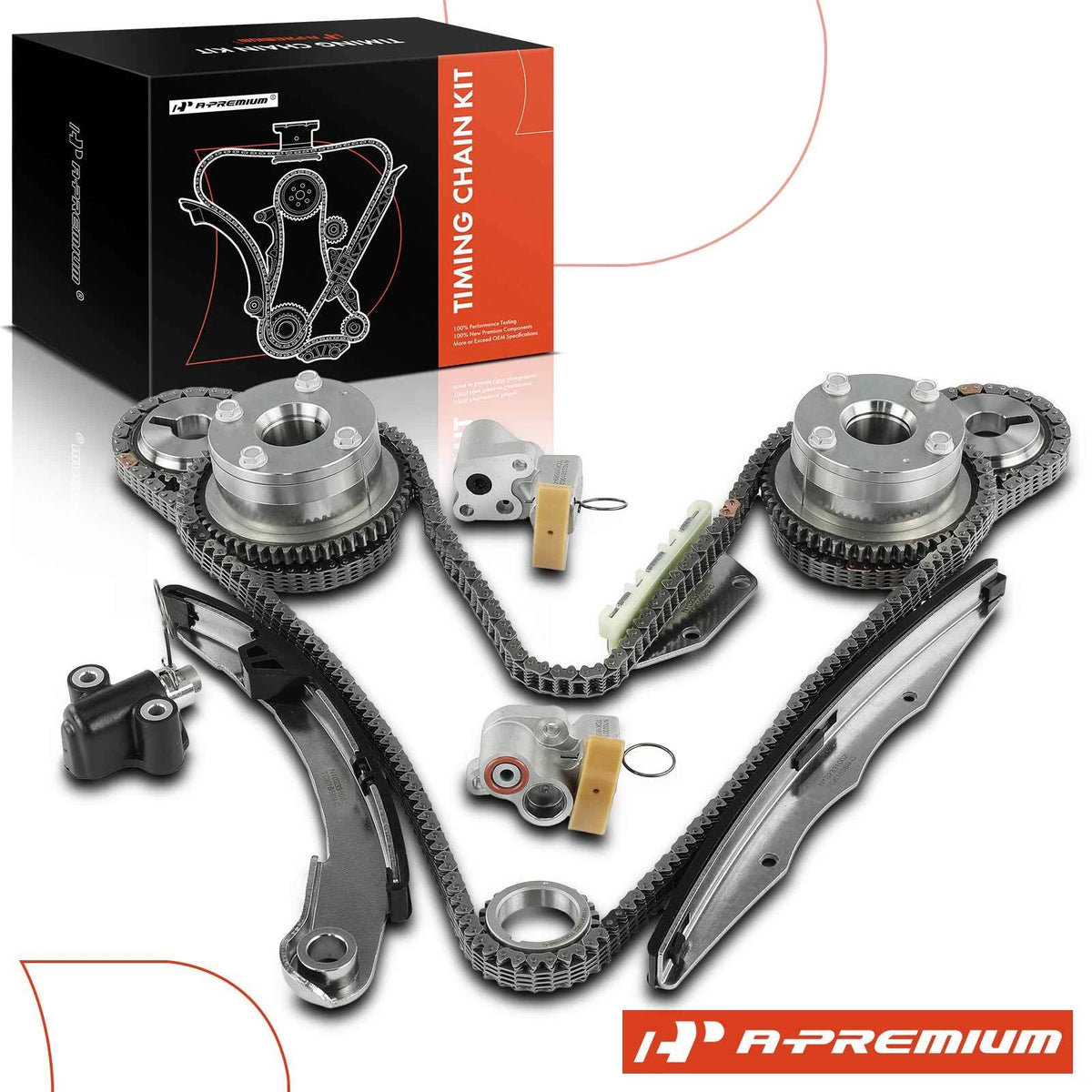 Timing Chain Kit for Nissan Frontier Pathfinder NV1500 (2005–2019) 13028EA200, 13028ZS00A, 1376182Z00, 13028AL510, 13070ZK01A