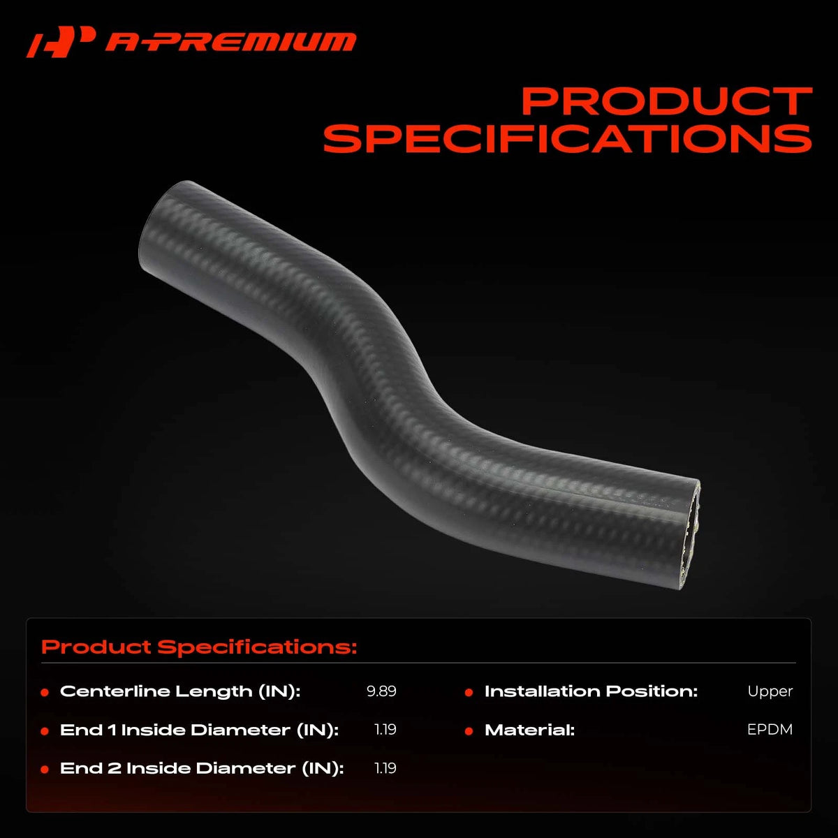 Upper Radiator Coolant Hose for Honda Civic (2017–2021)