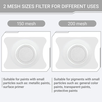 2X Airbrush Paint Filter Cup with Nozzle Cleaning