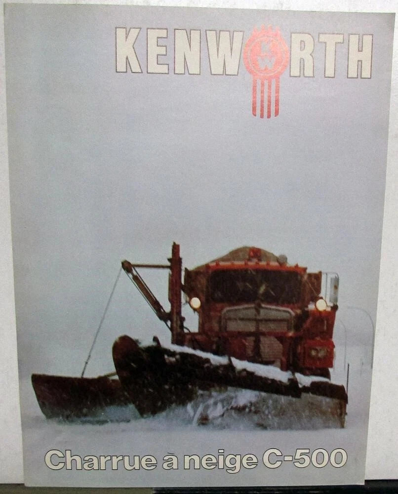 C-500 Sales Data Sheet for Kenworth Truck (1980)