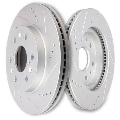 Set of 4 Drilled Rotors & Brake Pads for Chevy GMC Silverado Sierra 1500 Tahoe