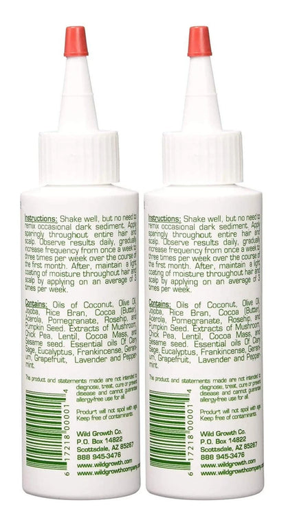 Pack of 2 Wild Growth Hair Oil 4oz