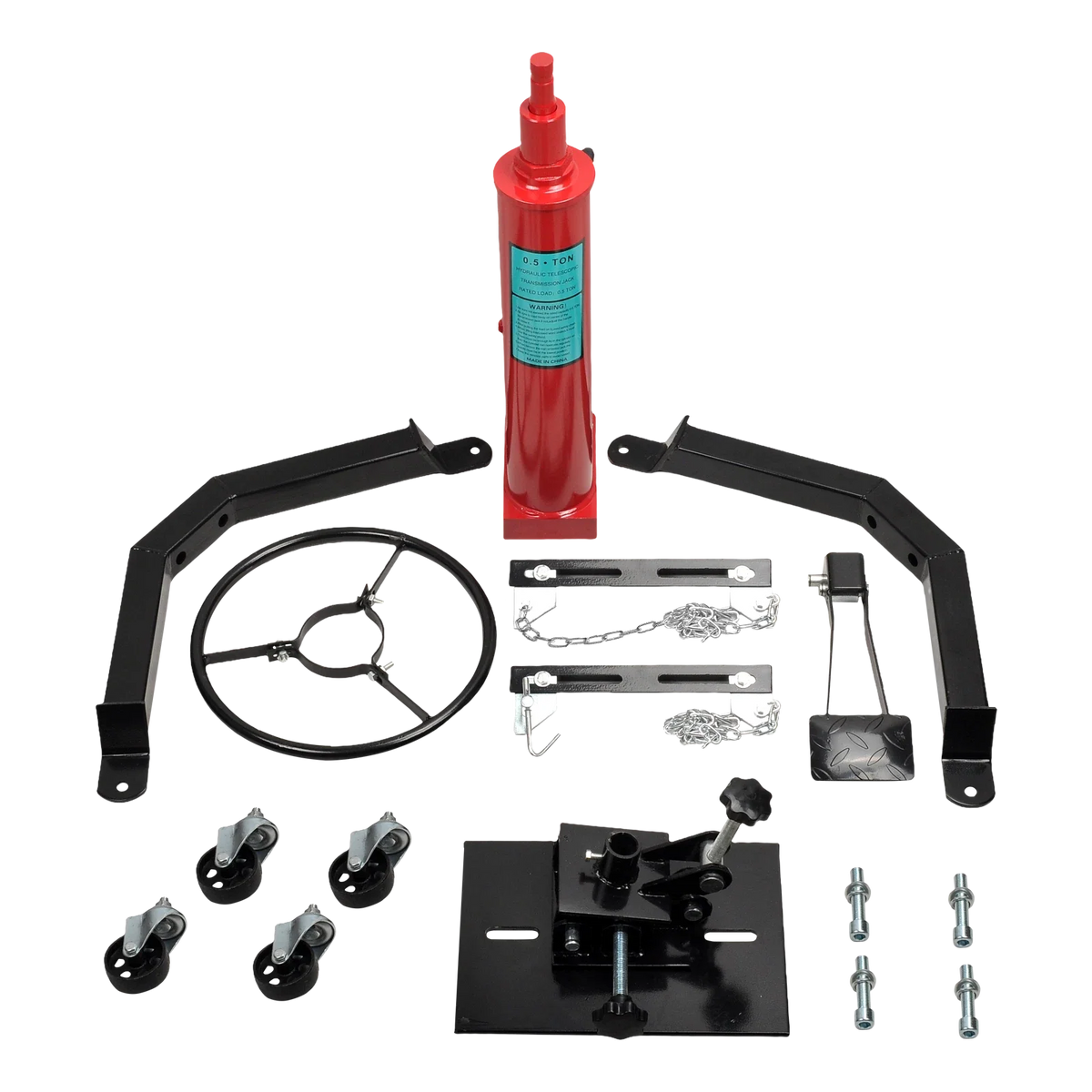 2X 1100 LBS 2 Stage Hydraulic Transmission Jack for Universal