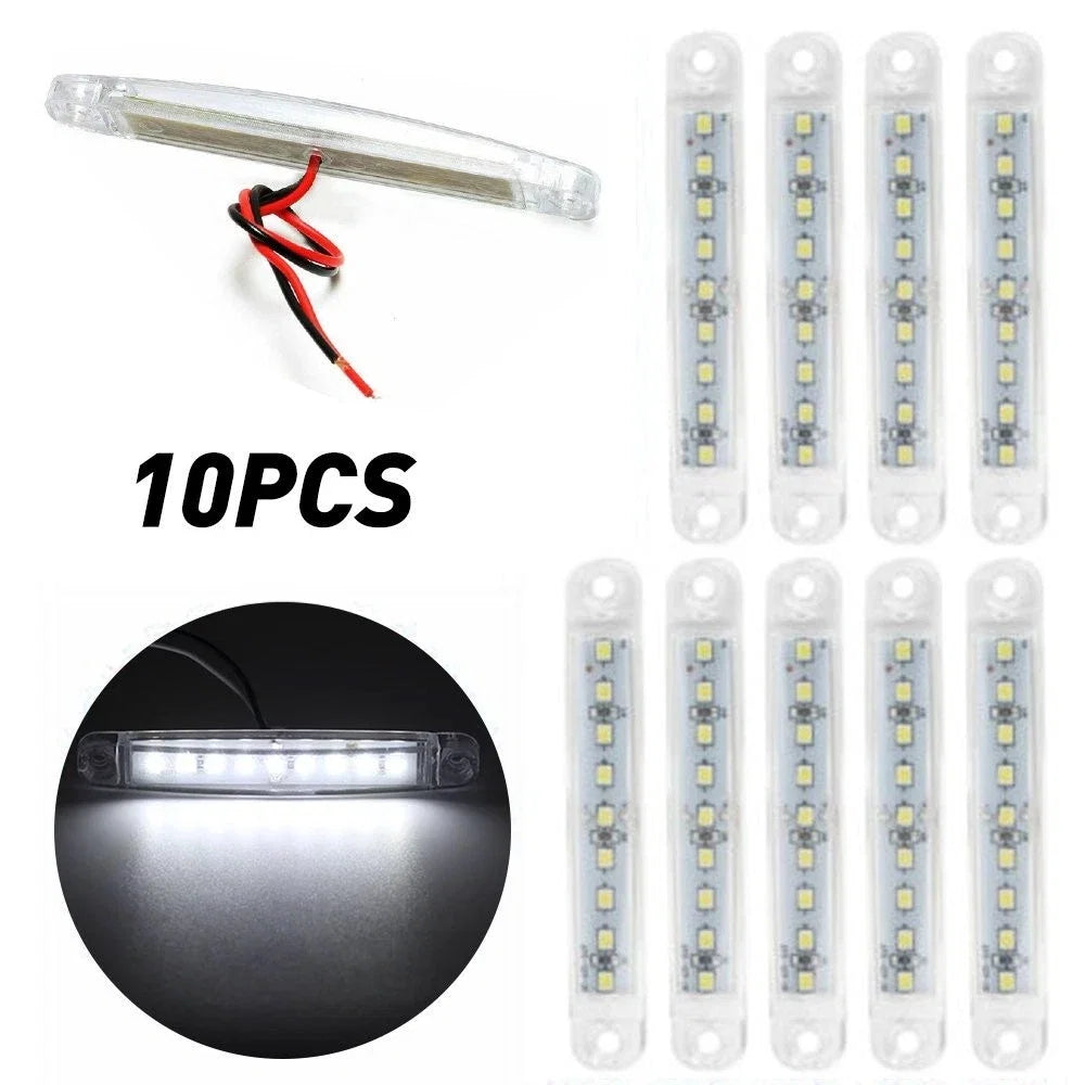 10X LED Sealed Side Clearance Light Marker for Truck Trailer (R)