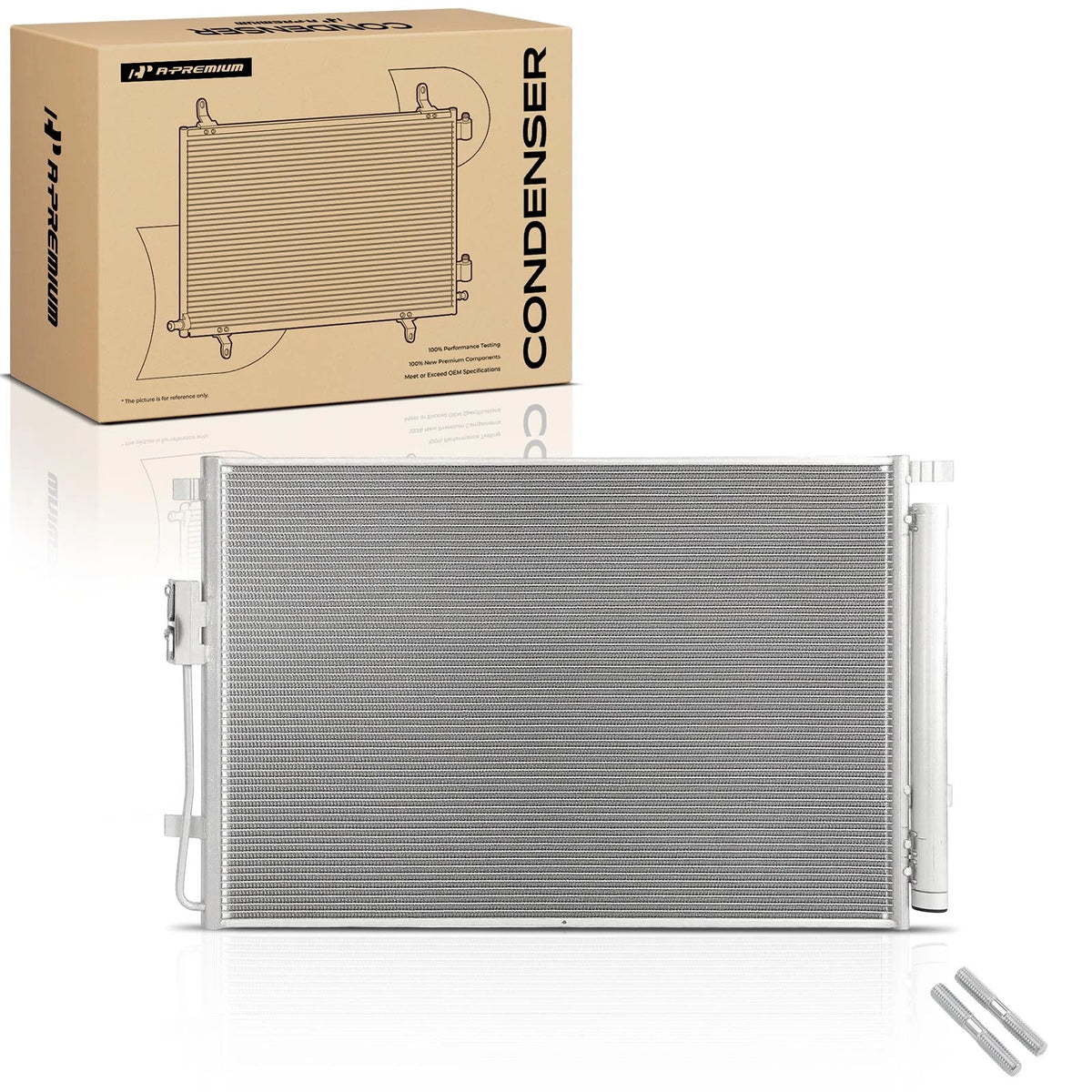 A/C Condenser w/ Receiver Drier for Kia Sorento (2016–2020) 97606C6500, 97606C6550, 97606C6650
