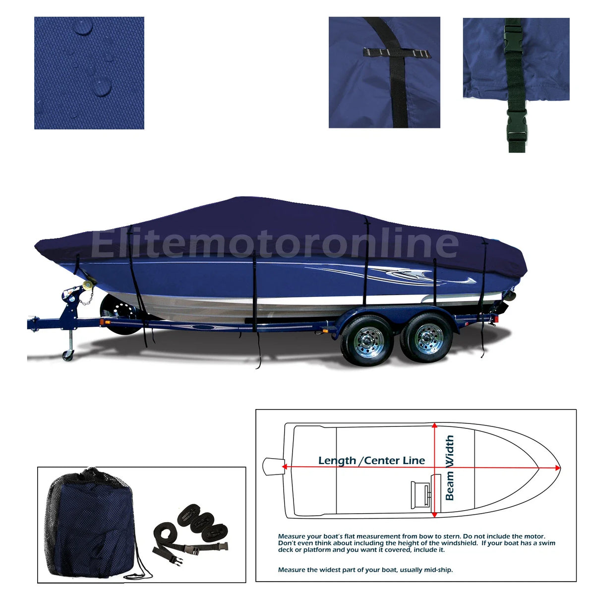 Heavy Duty Trailerable Jet Boat Storage Cover for Yamaha SR210 (2006–2007)