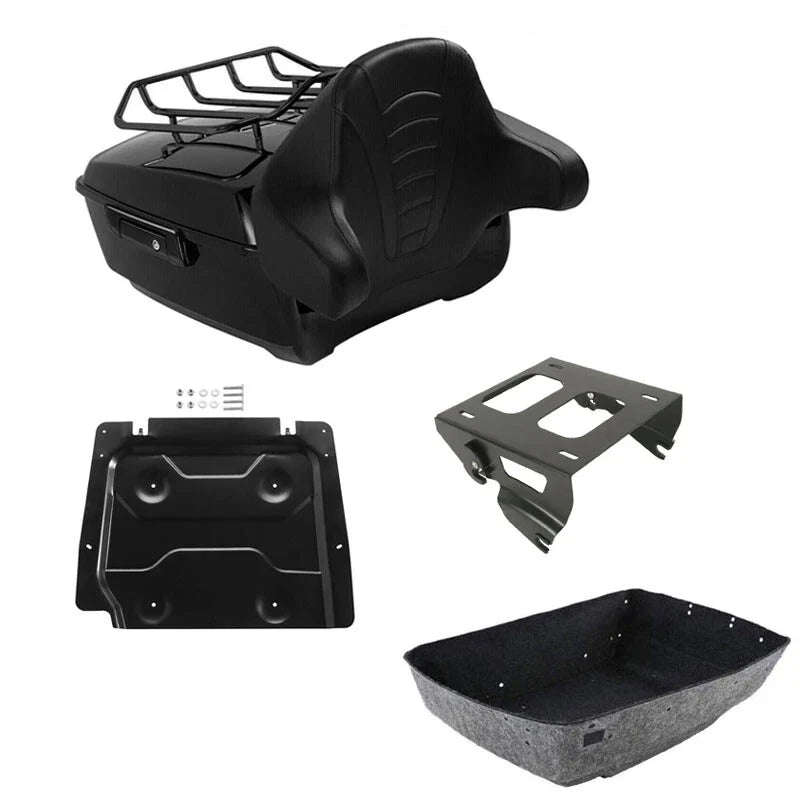 Trunk Pad Solo Mount Rack Plate for Harley Touring Road King (2014–2026)