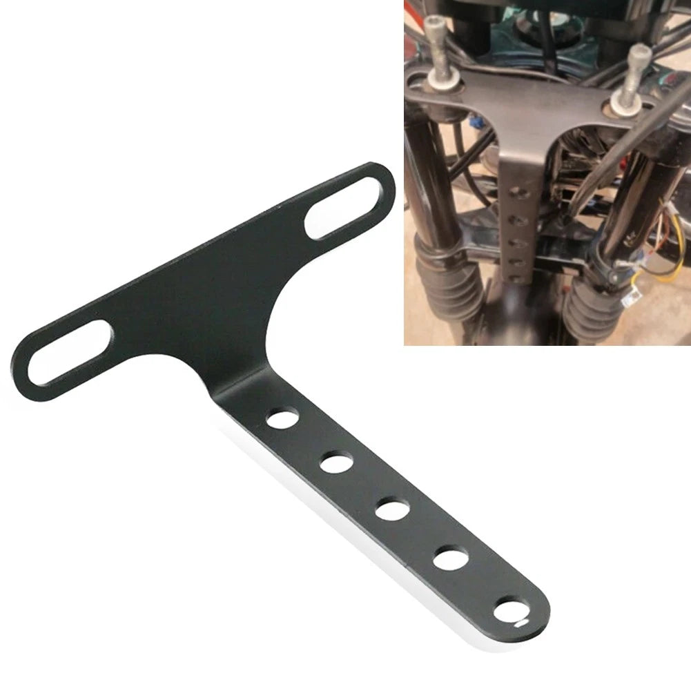 Adjustable Black Headlight Bracket for Harley Sportster Dyna
