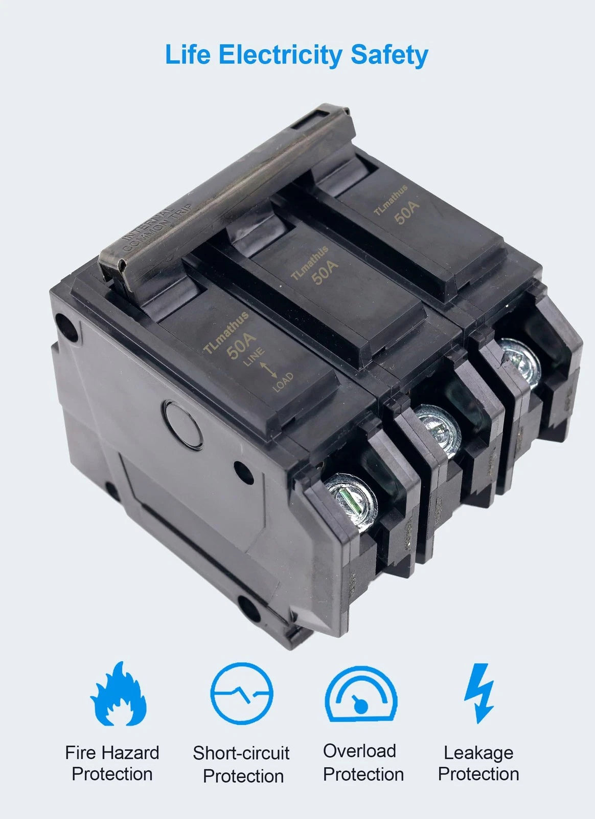 50 Amp 3 Pole Plug-in Breaker for Feeder Circuit