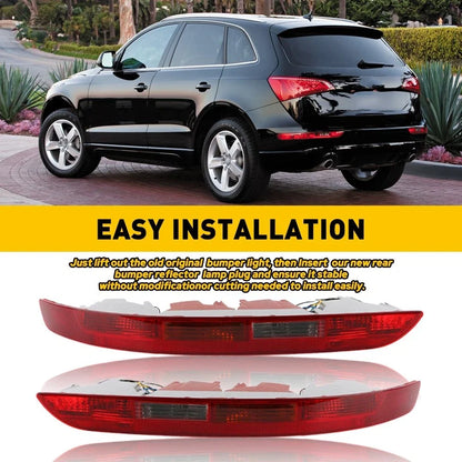 Set of 2 Rear Bumper Reflector Fog Light Lamps for Audi Q5 (2009–2016)