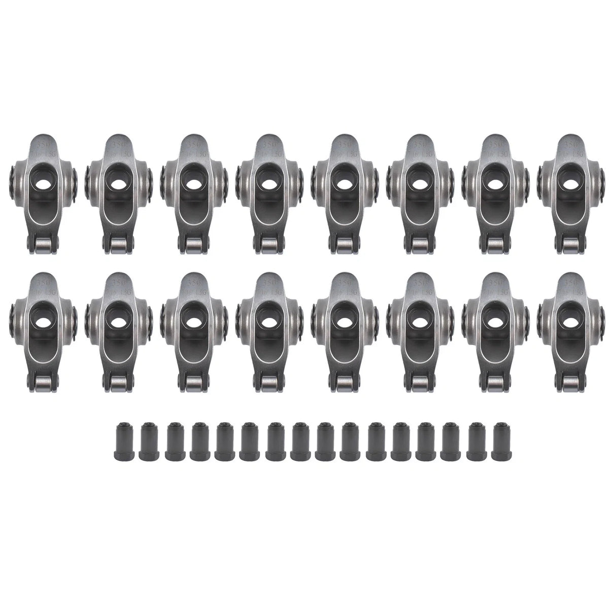 16x Roller Rocker Arm 1.5 Ratio 7/16 in for Small Block Chevy 350 (1969–1995)