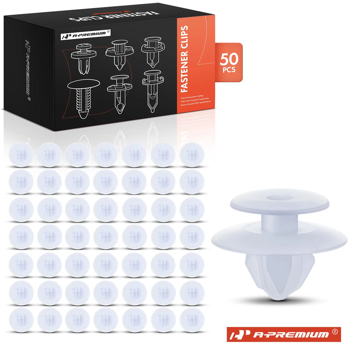 50Pcs Bumper Step Pad Retainer Clips for Hyundai Santa Fe (2013–2020) - 90467A0007, 90467-A0007, 22471