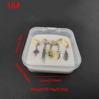 5 Piece Metal Fly Fishing Hooks for Bee Midge Pattern Tying