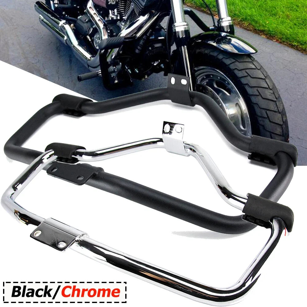 Black/Chrome Engine Guard Highway Crash Bar for Harley Sportster XL 883 1200 (2004–Present)