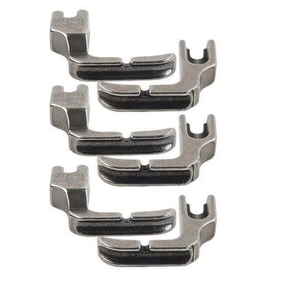 Set of 2 Right & Left Piping Zipper Feet for High Shank Sewing Machines